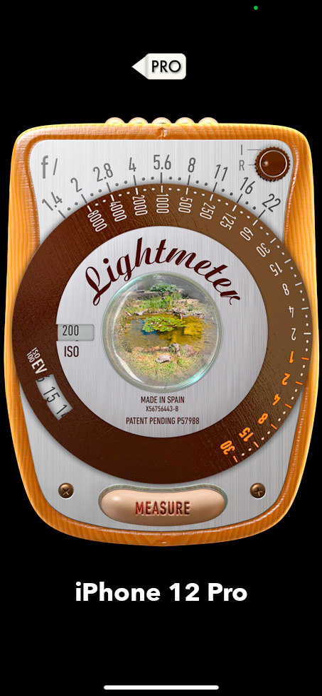 myLightMeter Classic auf iPhone X