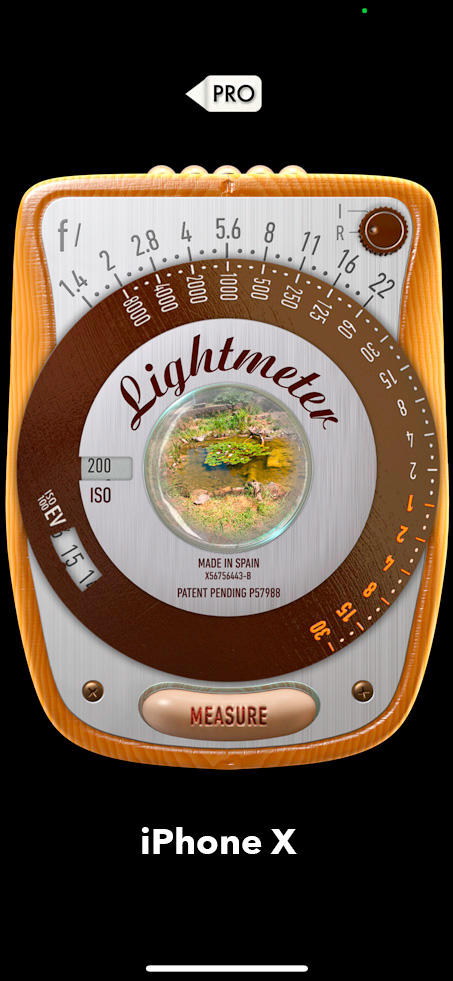 myLightMeter Classic auf iPhone X
