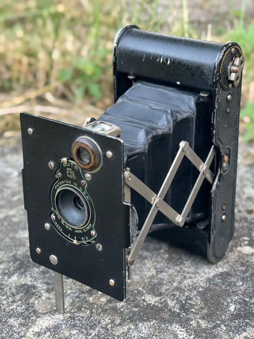 Portrait der Vest Pocket Autographic Kodak Kamera