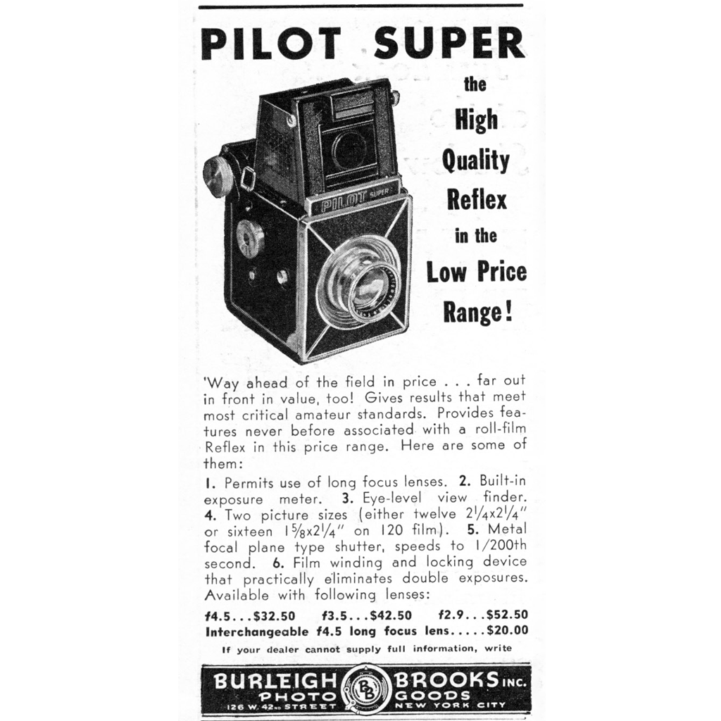 Inserat zur KW Pilot Super im Heft Popular Photography, Juni 1940