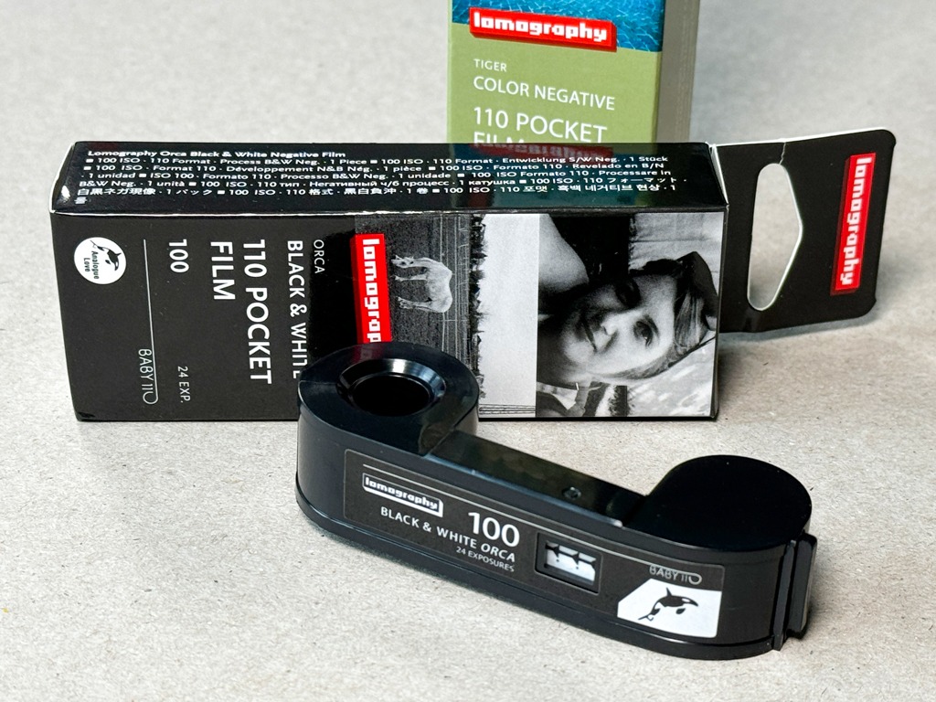 Pocketfilme 110, farbig und schwarz/weiss