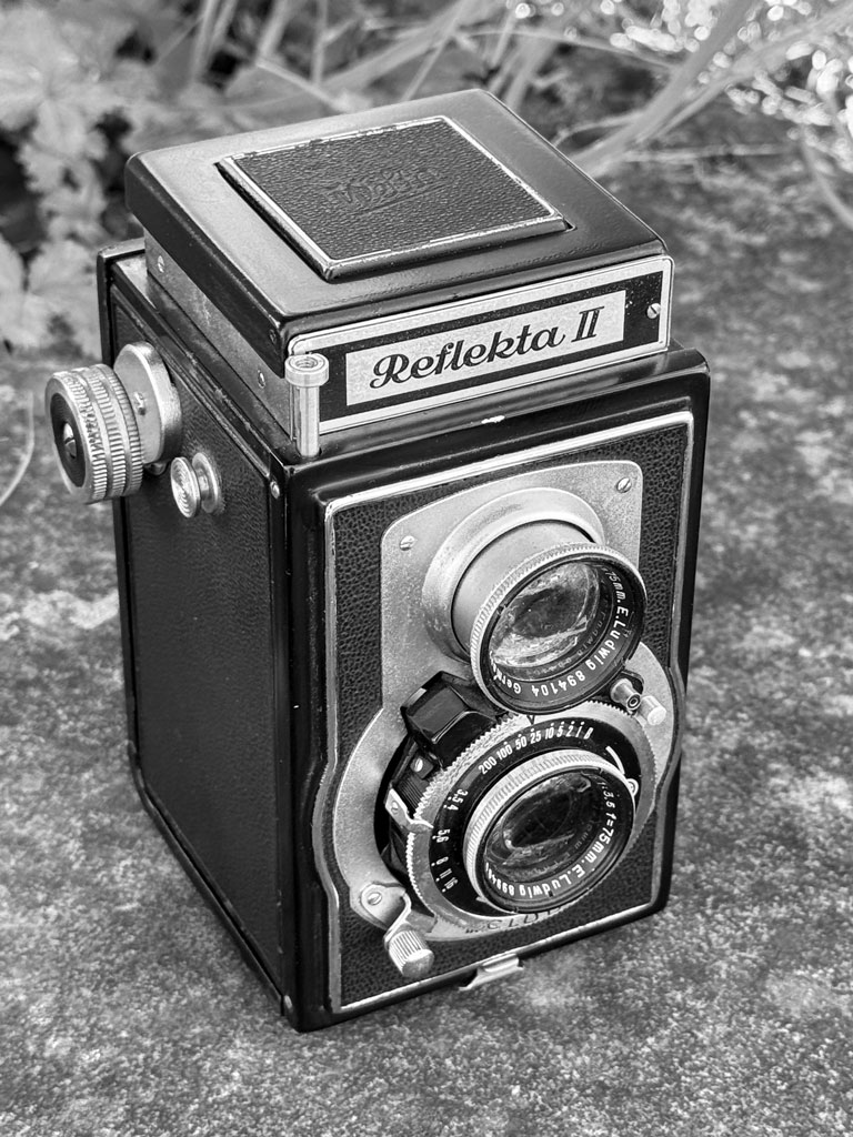 Reflekta II Ein Bild der TLR-Kamera Reflekta II