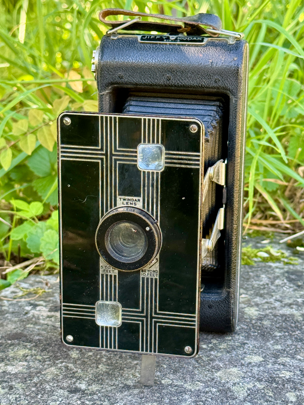 Portrait der Spreizenkamera Jiffy Kodak six-16
