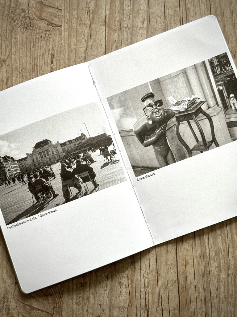 Eine Doppelseite aus dem Photo Zine.