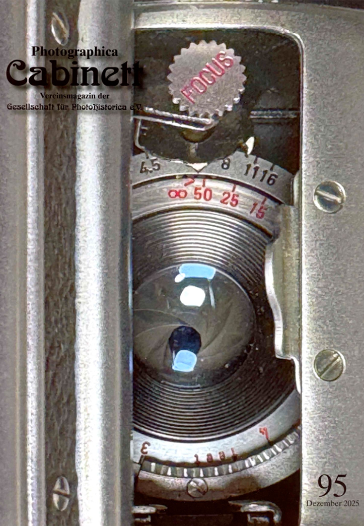 Titelseite der Fachzeitschrift "Photographica Cabinett" Heft 95, Dezember 2025
