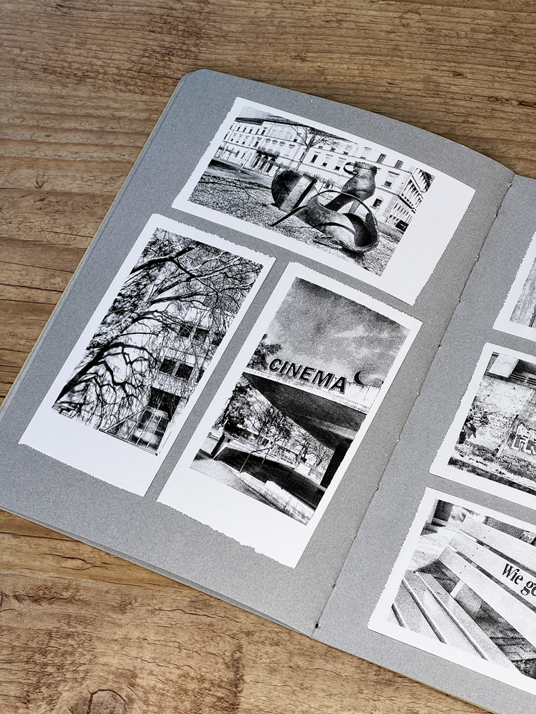Eine ausgewählte Seite des Zines "Kleinstadt in LowRes"