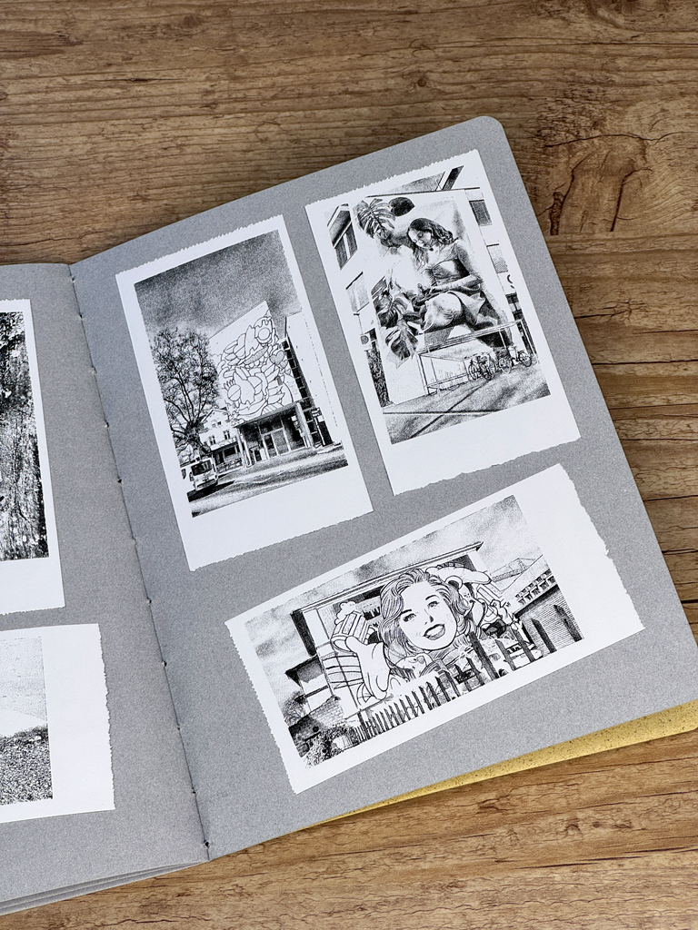 Eine ausgewählte Seite des Zines "Kleinstadt in LowRes"